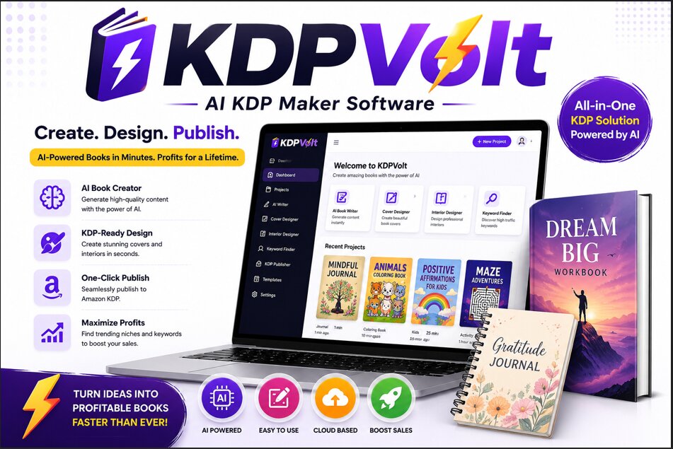 KDPVolt — AI KDP Maker Software dashboard